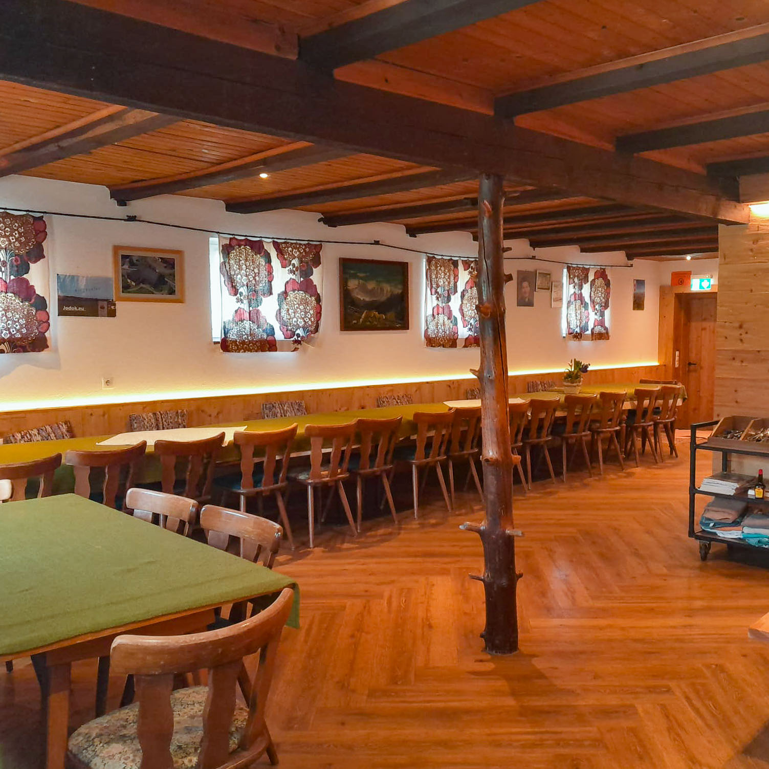 Indoor dining area